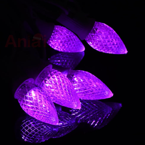 25PCS C7 Bulbs C7 Bulbs E12 Bulbs Commercial Led Christmas Light - Led with Base Sockets Replacement for Outdoor String