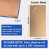 Duco Clear Cast Acrylic Sheets 1/8" Thick - 12" x 36" Cut to Size Plexiglass Sheets for Crafts and Projects