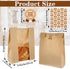 Ckhoid 100 14" 8.3" 3.5" 100Pcs PCS Bread Bags for Homemade Breads, x x Sourdough Bread Bag with Window for Bakery