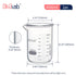 Heavy Duty Glass Beaker Set - Thick-Walled 3.3 Borosilicate Glass Beakers with Double Scale Printed Graduation,