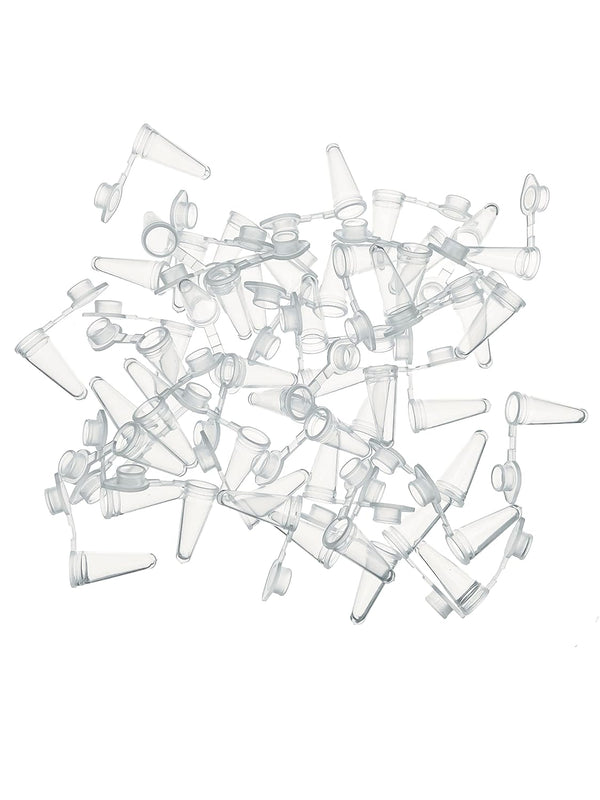MUHWA 1000pcs Microcentrifuge PCR Tube with Flat Cap, 0.1ml PCR Reaction Tube