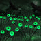 Halloween Decorations Outdoor Solar Scary Eyeball Lights, 2 PACKS 12LED Green Eyeball Swaying Firefly Lights for