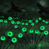Halloween Decorations Outdoor Solar Scary Eyeball Lights, 2 PACKS 12LED Green Eyeball Swaying Firefly Lights for
