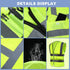 XPCARE 2-Pack Reflective Safety Vest, High Visibility Security Vest with Pockets and Zipper Front