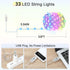 16.5ft 33 200+ Star String Lights, LED RGB Color Changing String Fairy Lights, Smart APP & IR Remote Control, Scene