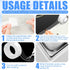 Clear Caulk Tape 10.5' x 1.5'', Waterproof Self Adhesive Strip for Bathtub Sealant, Kitchen Floor Wall Protector