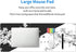 Black White Cherry Blossom Mouse Pad, Japanese Sakura Extended Desk Mat 80X30 cm, Non-Slip Rubber Base for Gaming Laptop