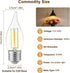 E26 C35 2700K Bulbs Bulb Bulb 4 (40 Bulbs Non-Dimmable 2Pack KINUR Candelabra led Light Decorative Candle Light Ceiling