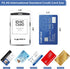 Badge Holder with Adjustable Lanyard, Heavy Duty Hard Plastic ID Card Holder, KMEOSCH 2 Vertical Holders (Black)