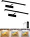 EZVALO Picture Light for Wall, 16'' Black Rechargeable 4800mAh Battery Lights Wireless