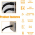 2 Pcs Black PG7 Cable Gland, Waterproof IP68 Nylon Joint with Flex Spiral Strain Relief for 4.5-7.8mm Wire