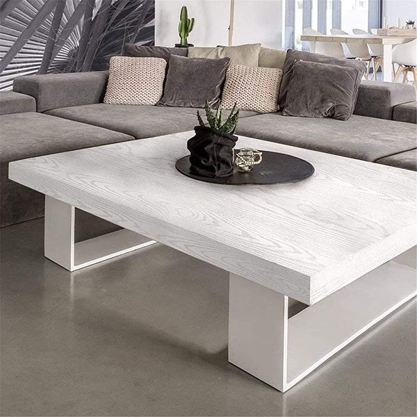 Yancorp 32.8ft Matte White Wood Wallpaper - Self-Adhesive Wood Grain Textured Wallpaper, Removable Peel and Stick