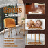 16 Set PCS Brown Furniture Leg Socks - Large Knitted Chair Leg Floor Protectors for Hardwood Floors - Fits Round