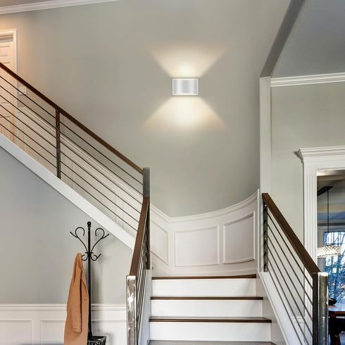 Set Light,Aluminum,Hardwired,Dimmable, 3000K, 1400Lm Wall Sconces of Two | Modern LED Indoor Wall Lights,Up and Down