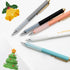Linbsunne 1mm Medium Point Ballpoint Pens, Black Ink Work Pen with Soft Grip, Retractable, Gold Clip (6 count)