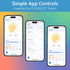 2M Programmable Dimmable 6.6 CLEANLIFE TrueColor Smart LED Strip USB Tape with Bluetooth Control App-Controlled & Warm