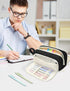 SUNEE Aesthetic Pencil Case, Kawaii Large Pen Pouch with 3 Compartments, Black Stationery Organizer for Teen Girls