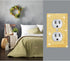 Gaocai 3 Pcs Silver Shiny Golden Rhinestones Light Switch Cover Plate, Decorative Wall Plate Covers