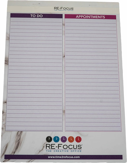 Pink Premium To-Do List Legal Pad for Tasks, Notes & Appointments, 2 Count, 30 Tear-Off Sheets Each