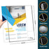 HRSDEIE 14 Pack 8.5x11 Inches, Acrylic Sign Holder Clear Tabletop Plastic Paper Display Stand, L-Shape Vertical Menu