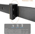 2PCS Barn Door Stopper for Sliding Barn Door Hardware Accessories, Fits Track Width 1-7/16 in-1-5/8 in