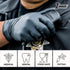 1st Choice Black Nitrile Gloves, Box of XL Disposable Latex Free Exam Grade Black Gloves, 3mil