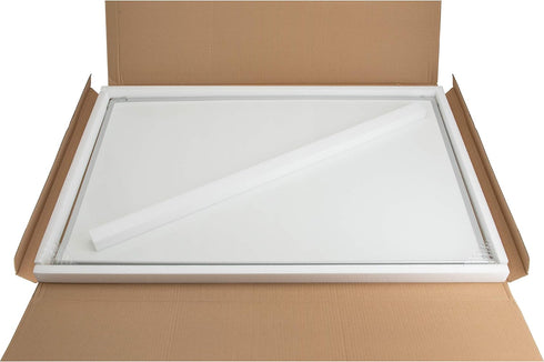 Lorell 24" x 18" Aluminum Frame Dry-Erase Board, White