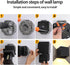 FUPE IP65 3 3000K/4000K/6000K 15W Up and Down Lights Outdoor Wall Lights Porch Lights, Square Aluminum Exterior