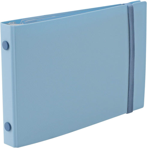Maruman FM63-52 Loose Leaf Binder, Mini Size, Into One Plus, 5 Holes, Light Blue