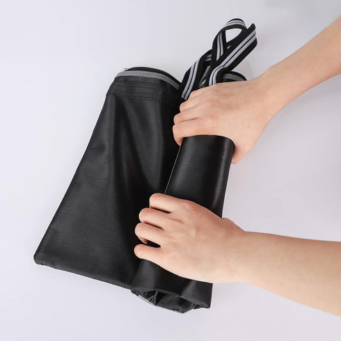 Portable Business Briefcase Zippered Bag, Waterproof A4 File Folder Bag, Carrying Case Handbag File Storage Organizer