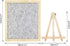 Framed Felt Bulletin Board 13 x 11 inch with Tabletop Stand, Memo Message Pin Board for Home Office, Push Pins Included