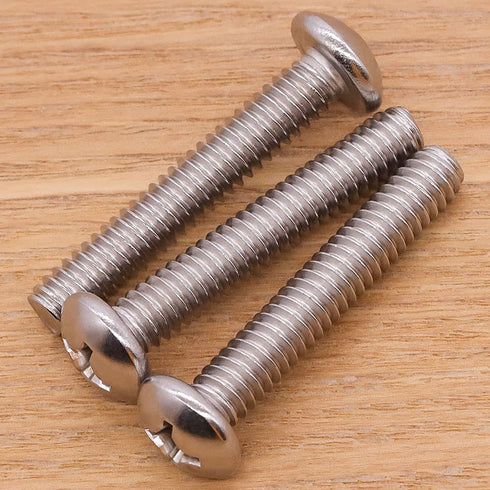 1/4-20 x 1-1/4" Pan Head Machine Screw, 304 Stainless Steel, 25 Pcs