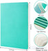 feela 8 Pack Soft Cover Journal Bulk, Notebooks College Ruled for Work, Lined Travel Journal for Women Men, Note Taking Notebook School Supplies Business Writing, 8.2” x 5.5”, A5, Emerald