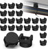20 Pack Magnetic Cable Zip Tie Base, Scratch-Proof Magnet Zip Tie Mount