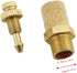 E-outstanding 5Pcs Solenoid valve copper muffler Pneumatic Muffler Silencer Adjustable 1/4 inch Threaded Air Filter Flow Speed Controller Muffler Fitting by E-outstanding