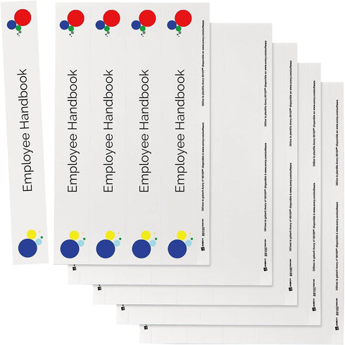 Avery-Dennison 89105 Binder Spine Inserts, 1-1/2-Inch Capacity, 25/PK, White by AVERY