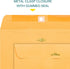 EnDoc 9 1/2 x 12 1/2 Clasp Envelopes - 10 Pack - Brown Kraft Gummed Seal Closure Heavyweight Paper for Home, Office