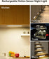 Rihvy 3 Packs 3 Closet 8 Inches Counter Under Cabinet Lighting Wireless, Rechargeable Motion Sensor Light Indoor