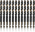KFDHEX Series 5/16" Quick Change Hex Shank High Speed Steel Drill Bit, Pack of 12