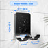 Rnodoilkfly 4Pcs Razor Holder, Shaver Hook Hanger, Multipurpose Self Adhesive Double Hooks, Silver Black Stainless