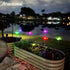 3 30 Anordsem Solar Garden Lights Outdoor: Waterproof PVC Insect Stake Light Heads - Changeable Color LED Lighting