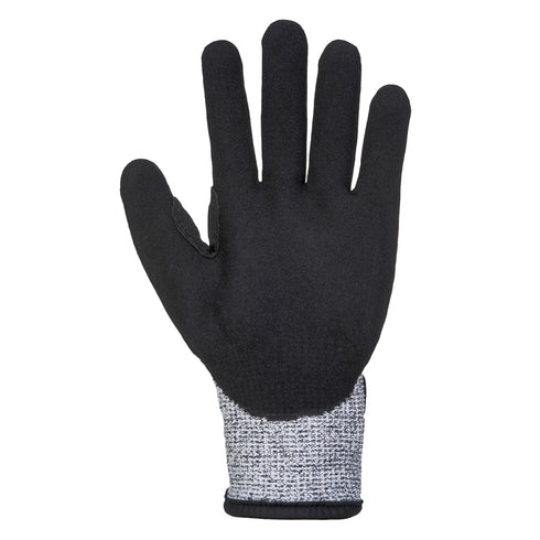 Portwest A722 Anti Impact Safety Work Gloves, Cut Resistant, Gray/Black, Large