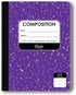 iScholar Composition Book, Wide Ruled, 9.75 x 7.5 Inches, 100 Sheets, Cover Color May Vary