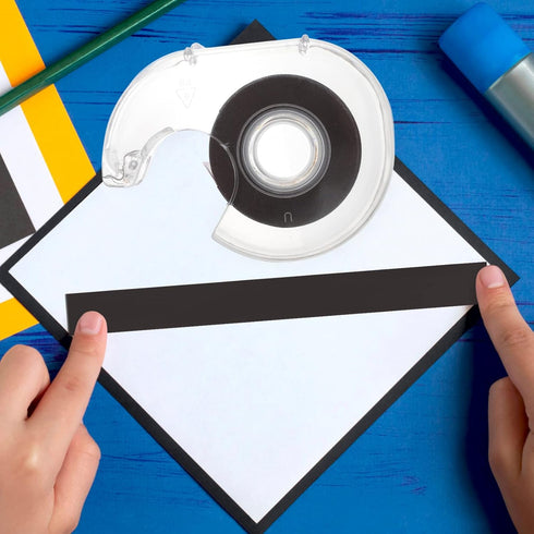 Toddmomy Magnetic Tape Dispenser 5M Flexible Magnetic Tape Magnetic Strips with Adhesive Backing Magnet Tape Dispenser for DIY Crafts School Home Office Supplies