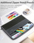 Sooez Accordion File Organizer with Safe Zipper, 12 Pocket Expanding File Folder with Front Pencil Pouch, School Office