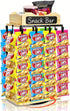 Chip Rack Display Stand, 360 Rotating Base Chip Bag Holder with Message