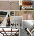 E-outstanding Cup Hook 50PCS, 1-1/4 Inch Self-Tapping Screw-in Ceiling Hanger, Round Open End Eye Bolt Hooks