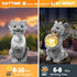 Solar Garden Decorations - Dragon Statue with Crackle Glass Ball Light - Garden Decor for Patio, Yard, Lawn, Pathway