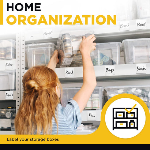 Dry Erase Magnetic Labels - Reusable Sticky Notes for Refrigerator, Blank Magnet Stickers for Writing