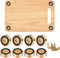 Sowhatsowoo 8 Pcs Brass Cutting Board Feet with Non Slip Pads 1.18 x